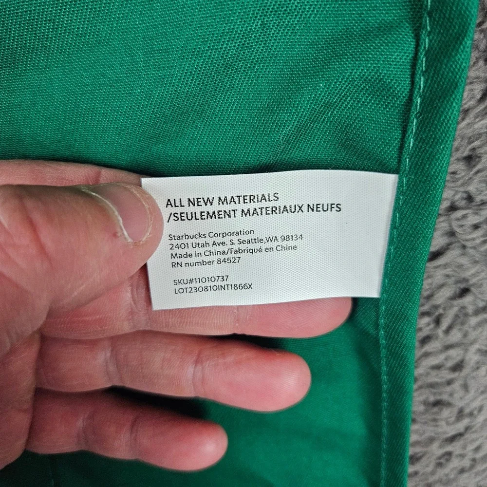 Starbucks Barista‎ Green Apron Embroidered Siren Logo Two Pockets